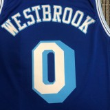 Retro Los Angeles Lakers Blue #0 WESTBROOK  1:1 Quality NBA Season Jerseys 2021