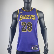 Los Angeles Lakers  Purple #28 HACHIMURA 1:1 Quality NBA Season Jerseys 2023