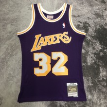 Retro Los Angeles Lakers Purple #32 JOHNSON  1:1 Quality NBA Season Jerseys  1998-1999