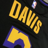 Los Angeles Lakers Latin Black  #3 DAVIS 1:1 Quality NBA Season Jerseys