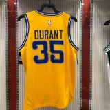 Golden State Warriors Yellow  #35 DURANT 1:1 Quality NBA Season Jerseys