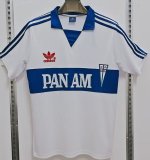 University Chile Home retro cotton white blue 1:1 Quality Soccer Jersey