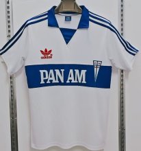 University Chile Home retro cotton white blue 1:1 Quality Soccer Jersey