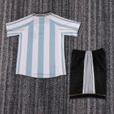 Retro Argentina home Kids 1:1 Quality Soccer Jersey  1998