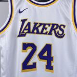 Los Angeles Lakers kids  Kobe  #24 BRYANT  White NBA Jerseys