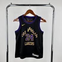 Los Angeles Lakers Kids City Edition Black   #24 BRYANT 1:1 Quality NBA  Season Jerseys  2026