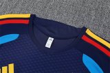 spain Training  Fans Kits Dark Blue (Kids And Man ) 1:1 Quality Soccer Jersey 26-27 (2026)