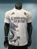 Real Madrid white  dragon  Special Edition  Player 1:1 Quality Soccer Jersey   25-26