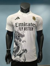 Real Madrid white  dragon  Special Edition  Player 1:1 Quality Soccer Jersey   25-26