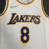 Los Angeles Lakers 75 Year  White Kobe #8 BRYANT 1:1 Quality NBA Season Jerseys 2022