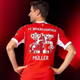 Bayern Munich  Home #25 Muller  Player 1:1 Quality Soccer Jersey   25-26