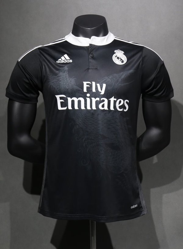 Retro  Real Madrid player  third  Away Black  1:1 Quality Soccer Jersey    2014-2015