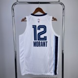 Memphis Grizzlies white #12 MORANT 1:1 Quality NBA Jerseys 2023