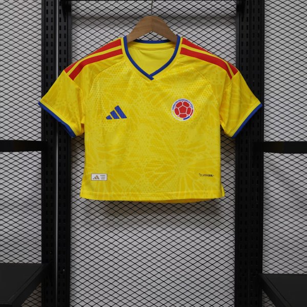 Colombia Women Home Cheerleading Team Player 1:1 Quality Soccer Jersey 26-27（2026）