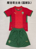 Morocco home fans 1:1 Quality Soccer Jersey   have kids  (16-2XL)   24-25