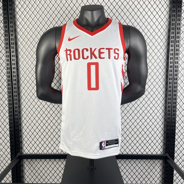 Houston Rockets Reward Edition White #0 WESTBROOK 1:1 Quality NBA  Season Jerseys 2019