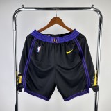 Los Angeles Lakers City Edition Black   1:1 Quality NBA Pants  2024