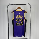 Los Angeles Lakers Jordan  Prople #23 James  round neck   1:1 Quality NBA Season Jerseys  2023