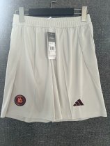 Roma away shorts pants 1:1 Quality Soccer Jersey  24-25