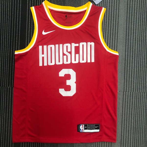 Houston Rockets Retro Red #3 PAUL 1:1 Quality NBA  Season Jerseys