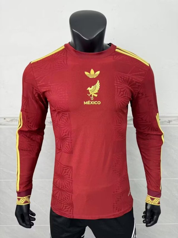 Mexico Special Edition  Long Sleeve fans 1:1 Quality Soccer Jersey  25-26