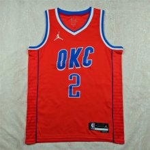 Oklahoma City Thunder Orange  #2 GILGEOUS-ALEXANDER 1:1 Quality NBA Jerseys
