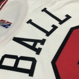 Chicago Bulls White #2 BALL 1:1 Quality NBA  Season Jerseys  75 Year