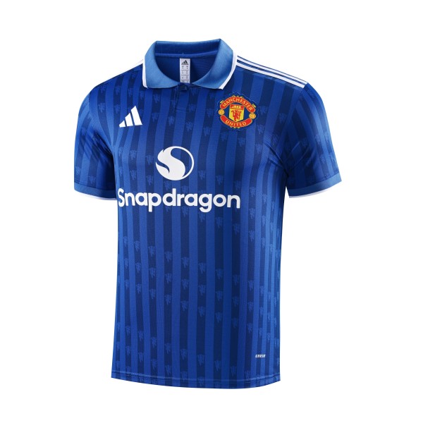 Manchester United Polo Fans Blue 1:1 Quality Soccer Jersey  25-26