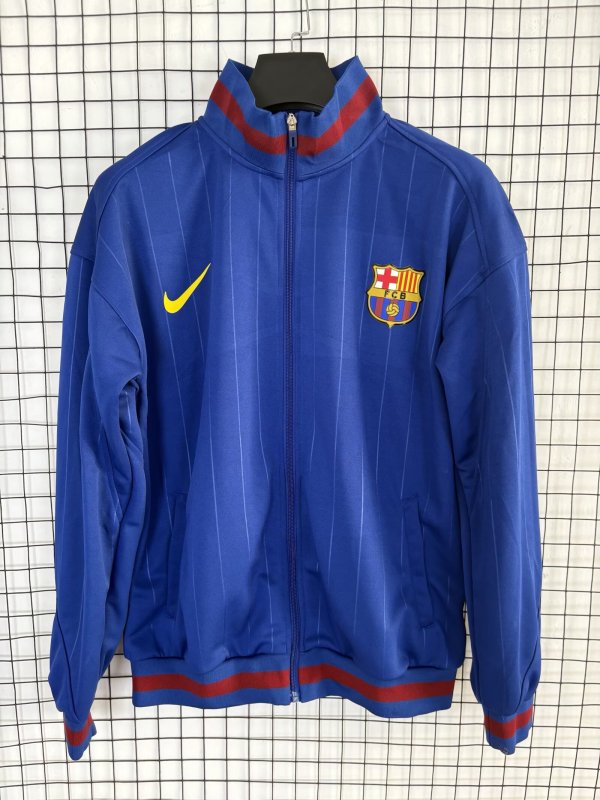 Barcelona Windbreaker  Blue 1:1 Quality Soccer Jersey  25-26