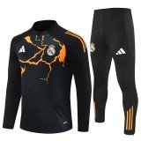 Real Madrid  Player Training  Tracksuit Black Orange (Kids And Man )  1:1  25-26