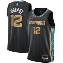 Memphis Grizzlies City Edition Black #12 MORANT 1:1 Quality NBA Jerseys 2021