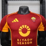 Roma Home Player   1:1 Quality Soccer Jersey   25-26