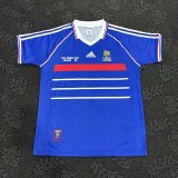 Retro France  Kits Suit  Home 1:1 Quality Soccer Jersey 1998