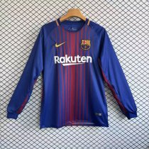 Retro Barcelona Home Long Sleeves 1:1 Quality Soccer Jersey  2017-2018