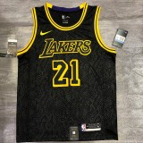 Los Angeles Lakers Black Mamba Great Snake Edition #21 SMITH 1:1 Quality NBA Season Jerseys