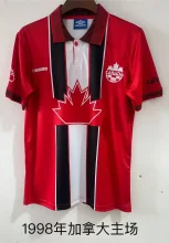 Retro Canada home  1:1 Quality Soccer Jersey  1998