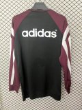 Retro Newcastle Hoodie Red Black Jacket  Tracksuit  1:1 Quality Soccer Jersey  25-26