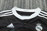 Retro Real Madrid Third Away Kids  Black Long Sleeve  1:1 Quality Soccer Jersey    2014-2015