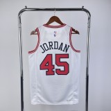 Chicago Bulls White  #45  JORDAN 1:1 Quality NBA  Season Jerseys  2023