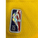Los Angeles Lakers 75 Year Kobe #24 BRYANT  Yollow NBA Jersey