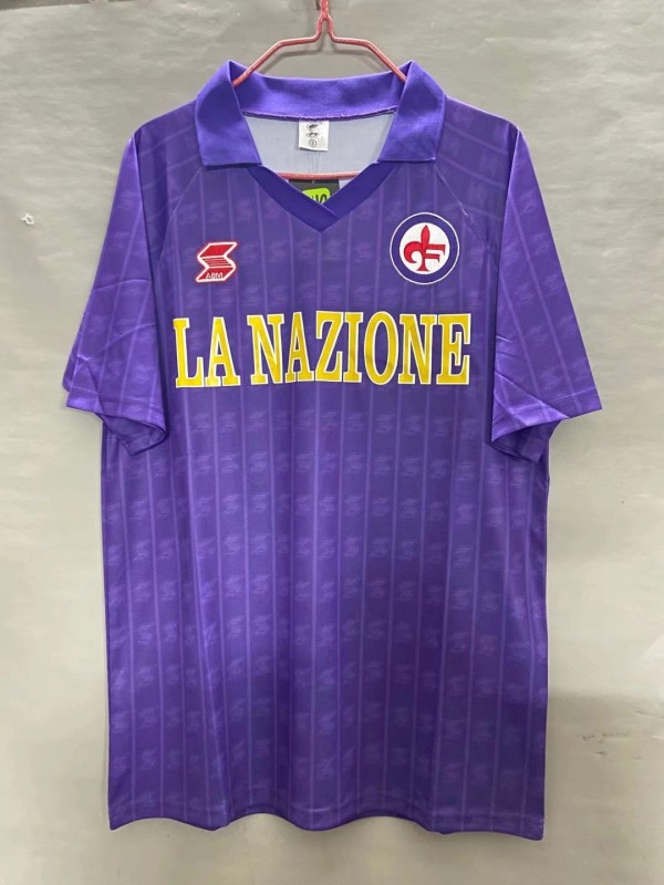 Retro Florence home 1:1 Quality Soccer Jersey    1989-1990