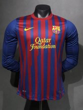 Retro Barcelona  Home Player  long 1:1 Quality Soccer Jersey   2011-2012