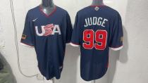 MLB USA Blue #99 JUDGE 1:1 quality baseball  Jerseys  World Cup