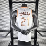San Antonio Spurs  City Edition White #21 DUNCAN  1:1 Quality NBA  Season Jerseys 2024