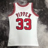 Chicago Bulls White #33 PIPPEN 1:1 Quality NBA  Season Jerseys  1998