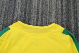 Retro Brazil Home Long Sleeve Kids   1:1 Quality Soccer Jersey 2002