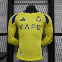 Al-Nassr FC Home Long sleeves Player 1:1 Quality Soccer Jersey   24-25