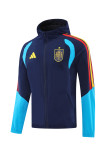 spain Windbreaker Sets With pants  Blue 1:1 Quality Soccer Jersey  26-27 (2026)