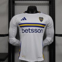 Boca Juniors away Long sleeves Player  1:1 Quality Soccer Jersey   24-25