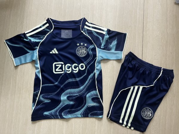 AJAX Away Kids  1:1 Quality Soccer Jersey   25-26